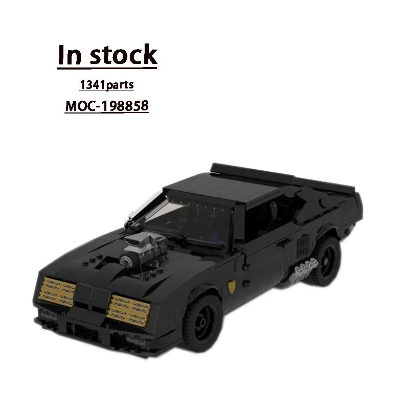 

MOC-198858 Black New Movie Sports Car V1 Interceptor Racing Block Model 1341 Parts Boy Birthday Toy Building Block Gift
