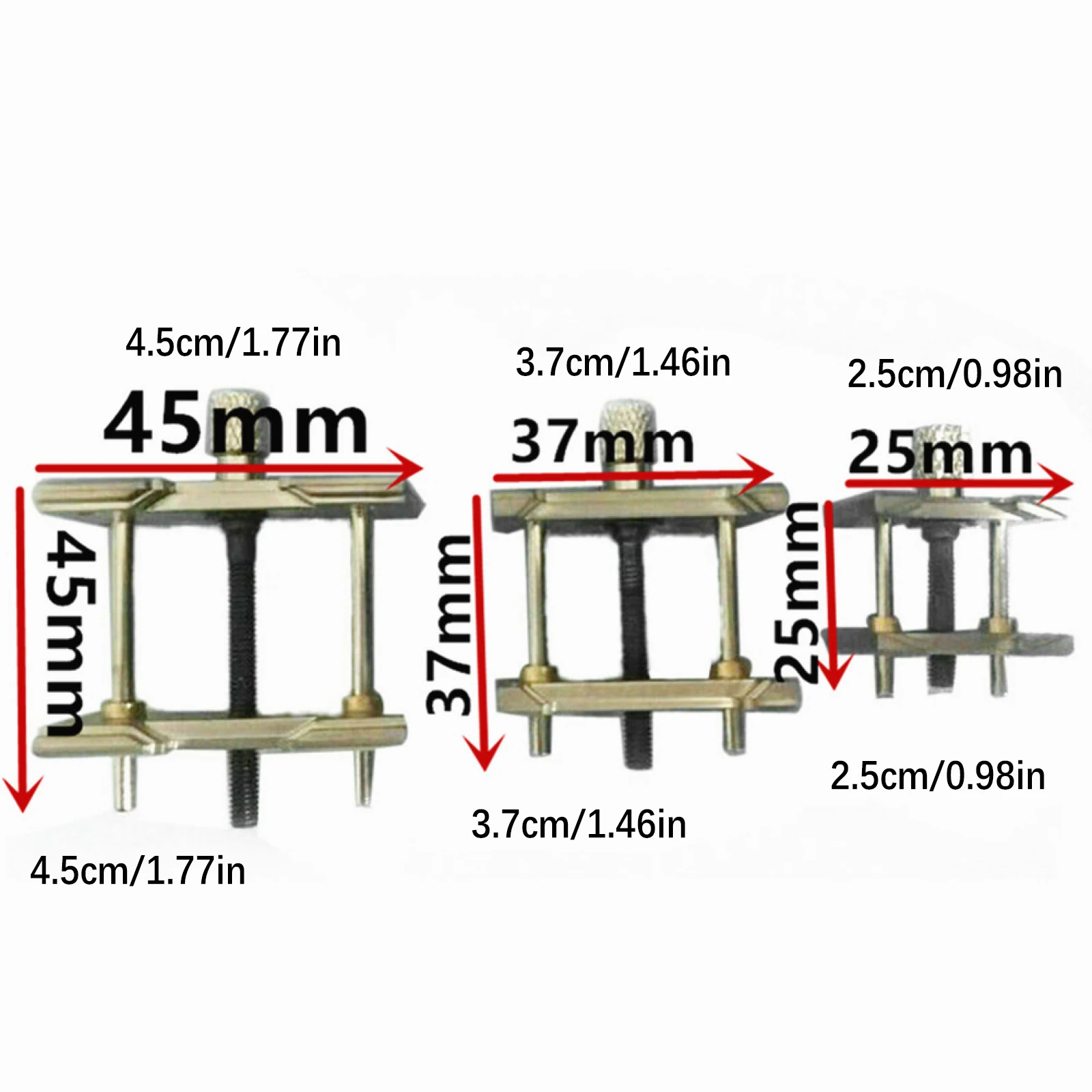 3 * ساعة معدنية عالية الجودة حركة حامل الساعاتي قابل للتعديل قوس ساعة أدوات إصلاح الحركة