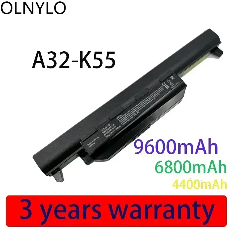 

4400mAh A32-K55 A41-K55 New Battery for ASUS X45 X45A X45C X45V X45U X55 X55A X55C X55U X55V X75 X75A X75V X75VD U57 U57A U57VD