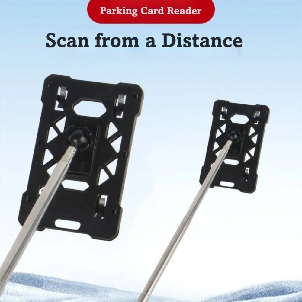Adjustable Length Car Toll Card Stick Telescopic Design Long Handle Contactless Payment Rod Stickable Lightweight Handle
