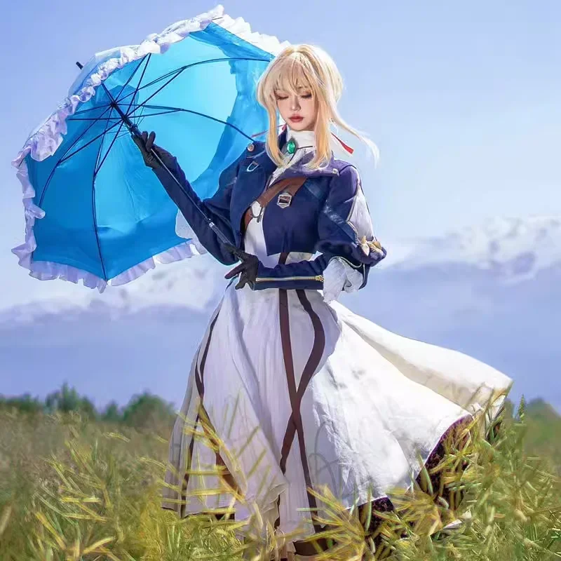 

Anime Violet Evergarden Cosplay Costume Princess Maid Dress Anime Violet Evergarden Costume for Women Halloween Size XS-3XL