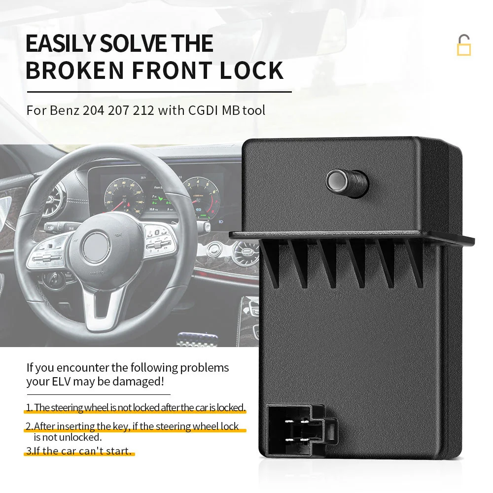 

Эмулятор CGDI MB ELV, новый выпущенный адаптер, можно обновть ESL для Benz 204 207 212, работает с CGDI MB для программатора ключей Benz