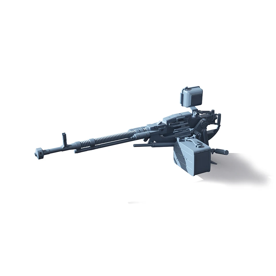 ソビエト DShK 38/46 12.7mm 重機関銃 1/72 T-55用 モデルパーツ