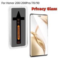 Privacy Glass For Honor X9a X9b X9c Easy to install Screen Protector Fingerprint unlock For Honor 90/200/200Pro Anti Spy Glass