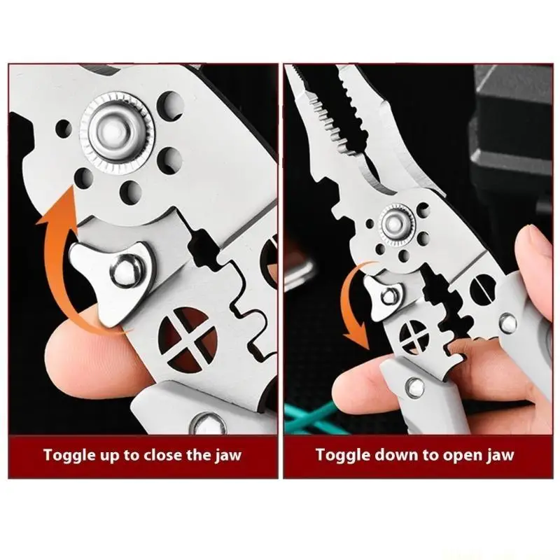 A2BE Multifunctional Wire Stripper Crimper Cable Cutter Pliers Wire Stripper Tools