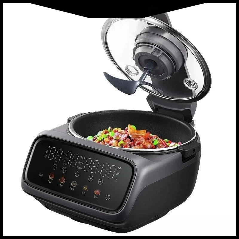 Home Kitchen Essential: New Arrival Fully Automatic No Oil Fume Stir Fry Robot