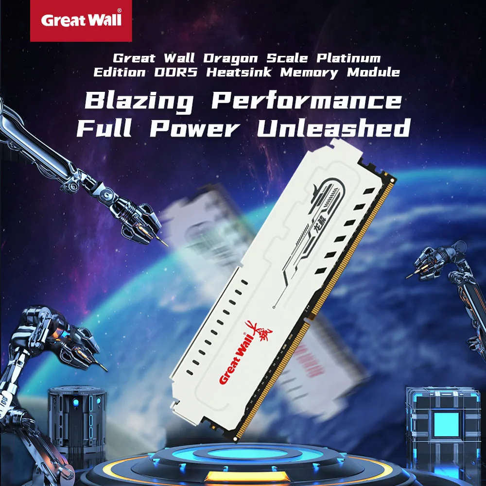 

Оперативная память Great Wall Memoria DDR5 5600 МГц 6400 МГц 6000 МГц 16 ГБ 32 ГБ 16 ГБx2 для игровых ПК, 288-контактный DIMM DDR5 RAM XMP 3.0