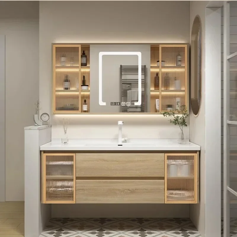 Aesthetic Bathroom Cabinet Decorations SmallShelves Jewelry Closet Display Mirror Cabinet Gadgets Archivadores Trendy Furniture