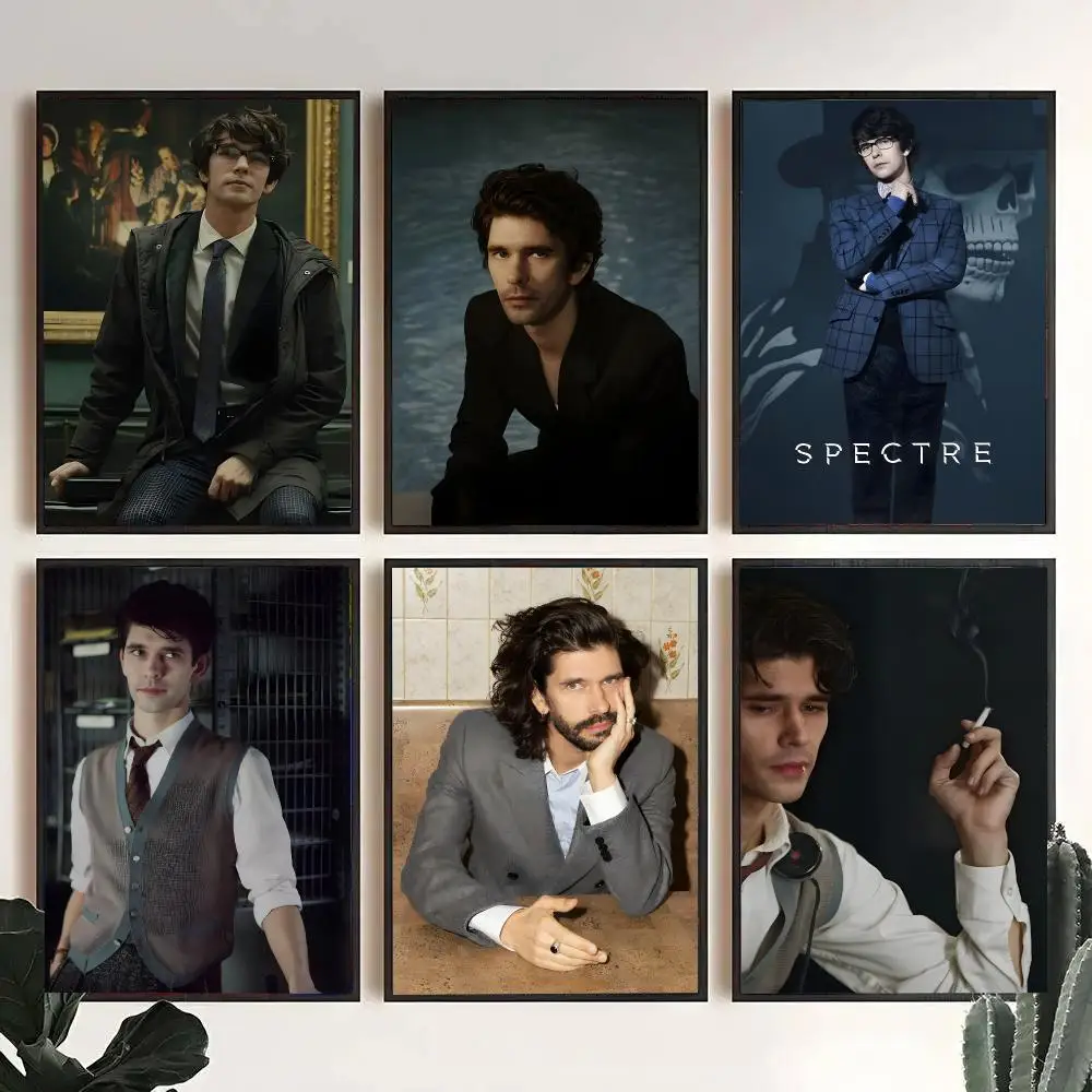 Famous Actor B-Ben Whishaw Poster Decorative Wall Art Stickers Mural For Home Living Room Hallway Decor Gift