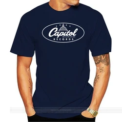 Capitol Records-Camiseta clásica Ovalada para adulto, con Logo, grupo de música Universal, UMG EMI