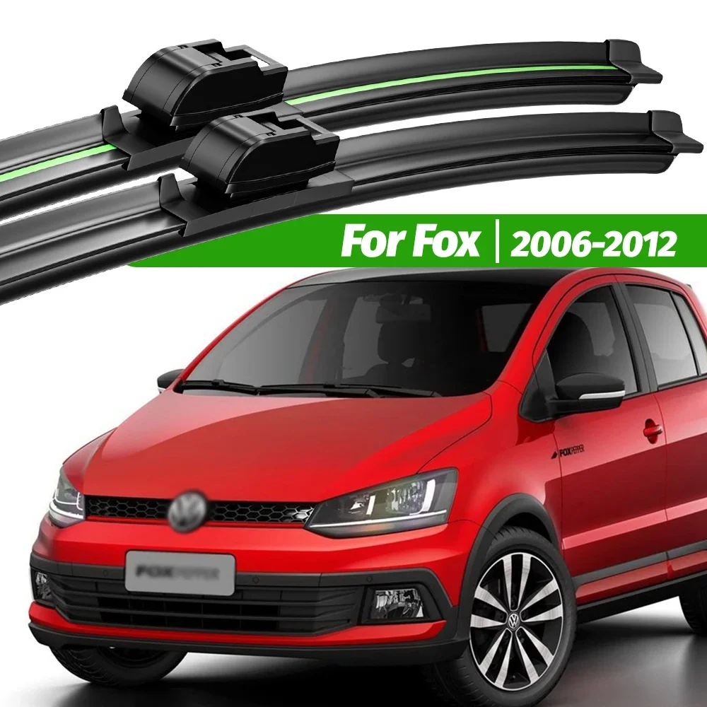 

For Volkswagen VW Fox 2006-2012 2pcs Front Windshield Wiper Blades 2007 2008 2009 2010 2011 Windscreen Window Accessories