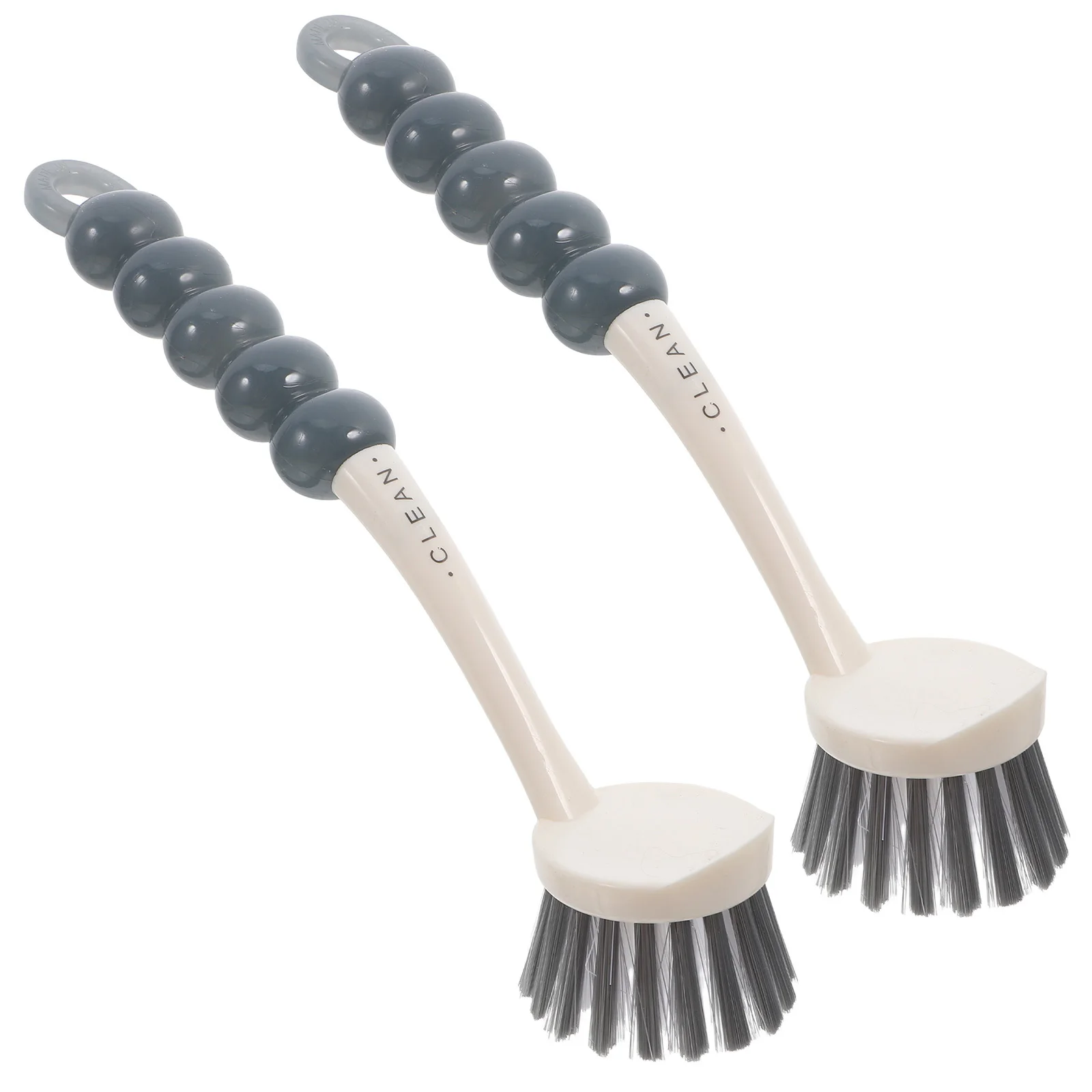 

2Pcs Cleaning Brush for Kitchen Pot and Dish Long Handle Non-Slip Bristles Smooth Edge Home Bar Sink Tile Cleaning Tool