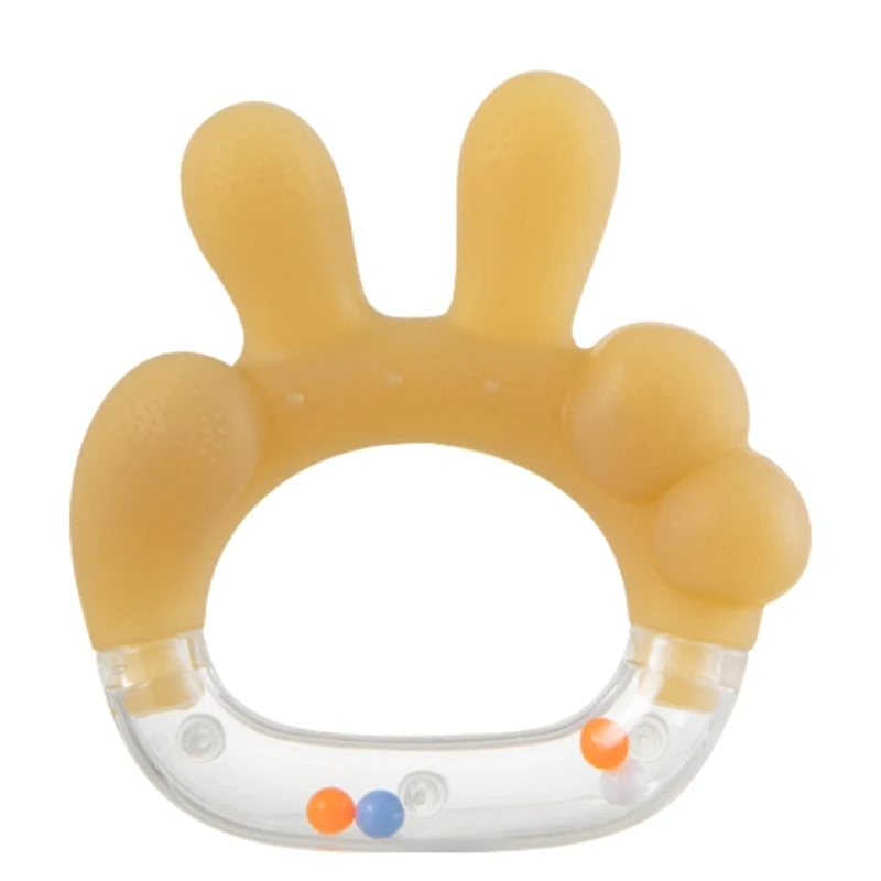 Baby Rattle Toy for Newborn Baby Teether Rattle for Sensory Development Chewing Shaking & Grasping Toy Different Gesture