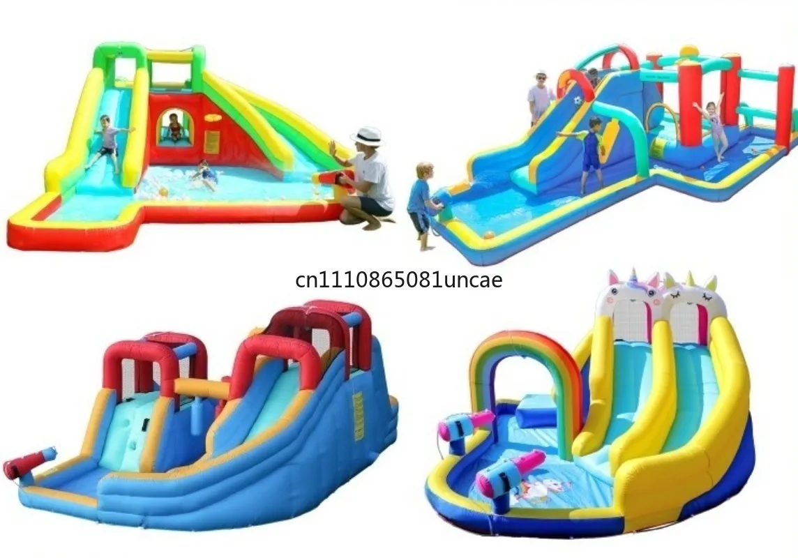 New Mini Inflatable Bouncy Castle Indoor Kids Jump Playhouse Portable Home Jumping Bouncer Toy