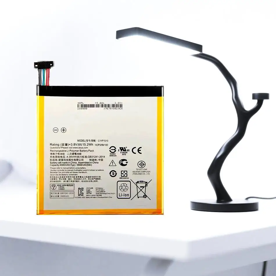 

4000Mah High Compatibility Premium Replacement C11P1510 Tablet Battery For Asus Zenpad S 8.0 Z580CA