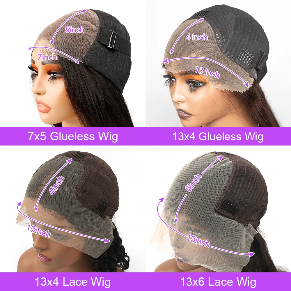 250% مستقيم بوب الباروكات شعر الإنسان 7x5 شعر مستعار بدون صمغ جاهز للارتداء قبل قطعها 13x4 HD الدانتيل شعر مستعار أمامي شعر الإنسان للنساء