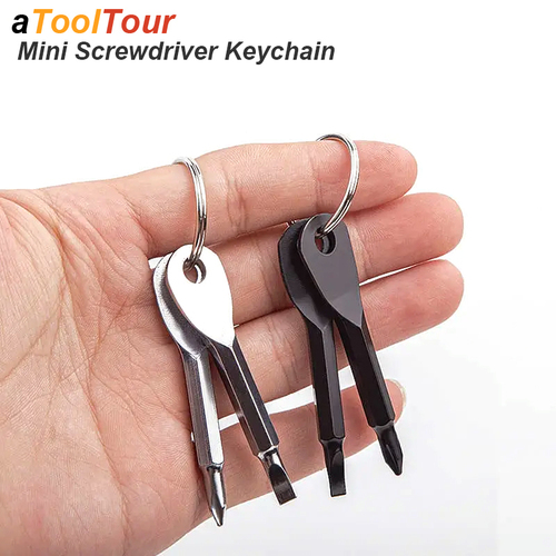 Portable Phillips Slotted Screwdriver Set Key Ring Keychain Mini Pocket Keyring Cross Screw Driver Repair Tool Gadget EDC Small - View 1 Portable Phillips Slotted Screwdriver Set Key Ring Keychain Mini Pocket Keyring Cross Screw Driver Repair Tool Gadget EDC Small - View 1