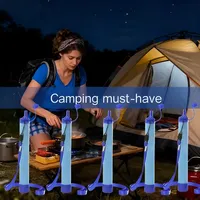 Rapid Flow Water Filter Straw, Portable Emergency Survival Purifier for Outdoor Camping, Hiking & Backpacking Adventures