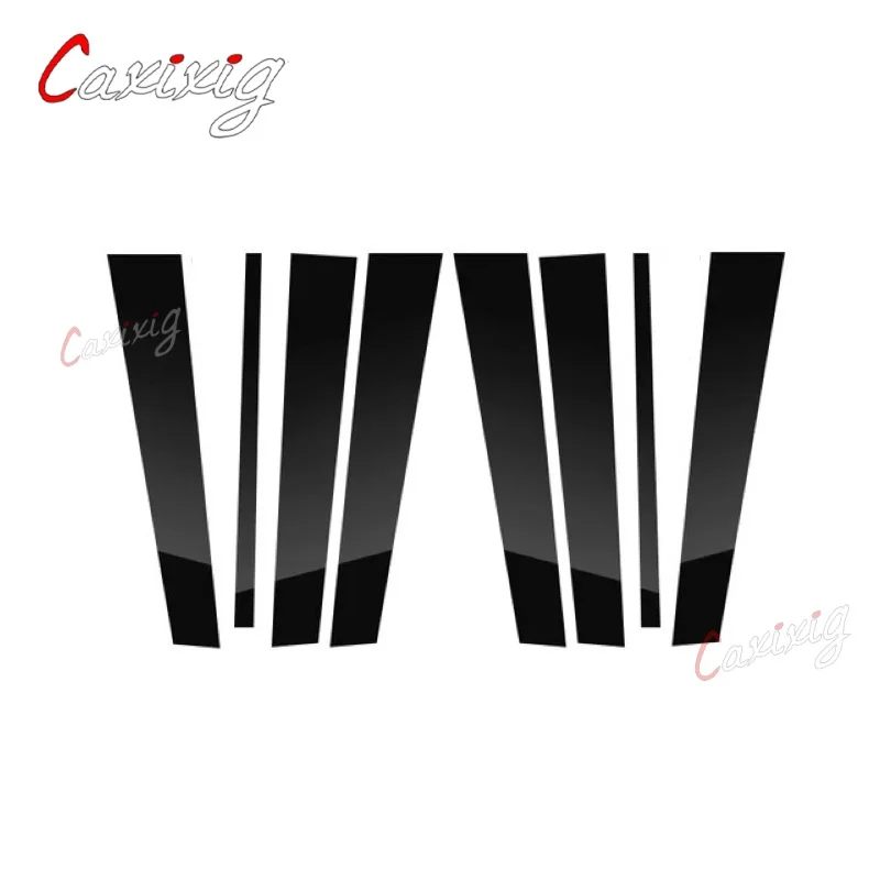 New 8PCS Polished Pillar Posts Fit For BMW X5 E53 2000-2006 Window Trim Cover BC Column Sticker