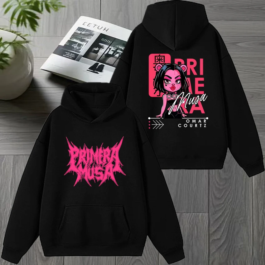 

2025 Autumn Winter Omar Courtz Primera Musa New Album Tour Hoodie Unisex fashion Sweatshirt Men women Fleece Casual pullovers