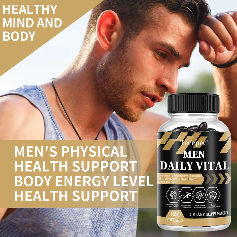 Men\'s Daily Fitness Advanced Formula with Vitamins, Minerals, Sports Blend, Energy and Antioxidant Blend, Nutritional Supplement