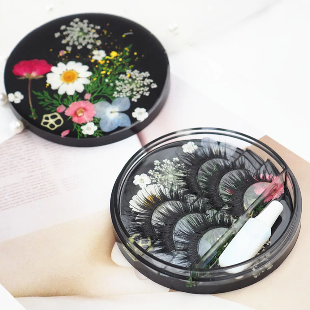 Silicone Storage Box Mold DIY Eyelash Container Making Mold High Transparency Flexible Easy Clean Creative Craft Molding Tool