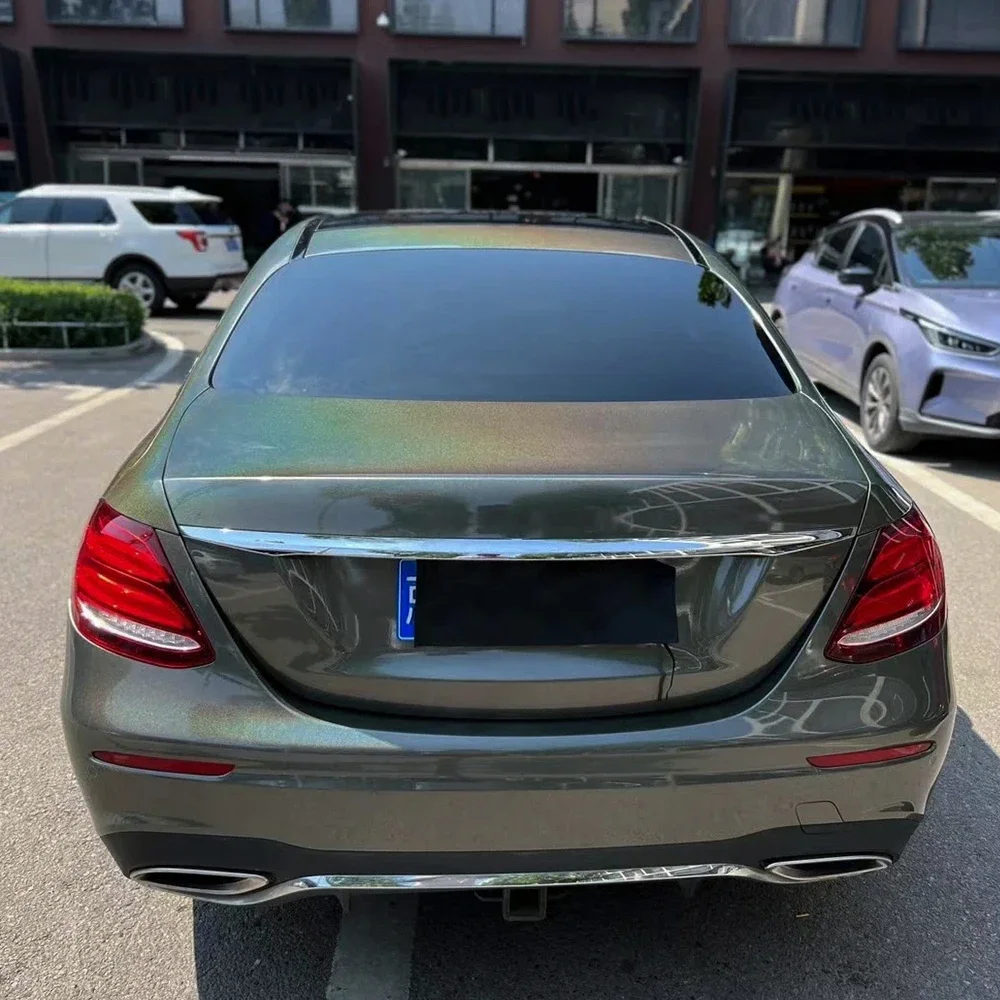 

1.52M/3M/6M/16.5M Iridecence Laser Grey Rainbow Laser Glossy Vinyl Wrap Roll Decals Car Paint Body Stickers Car Styling Film