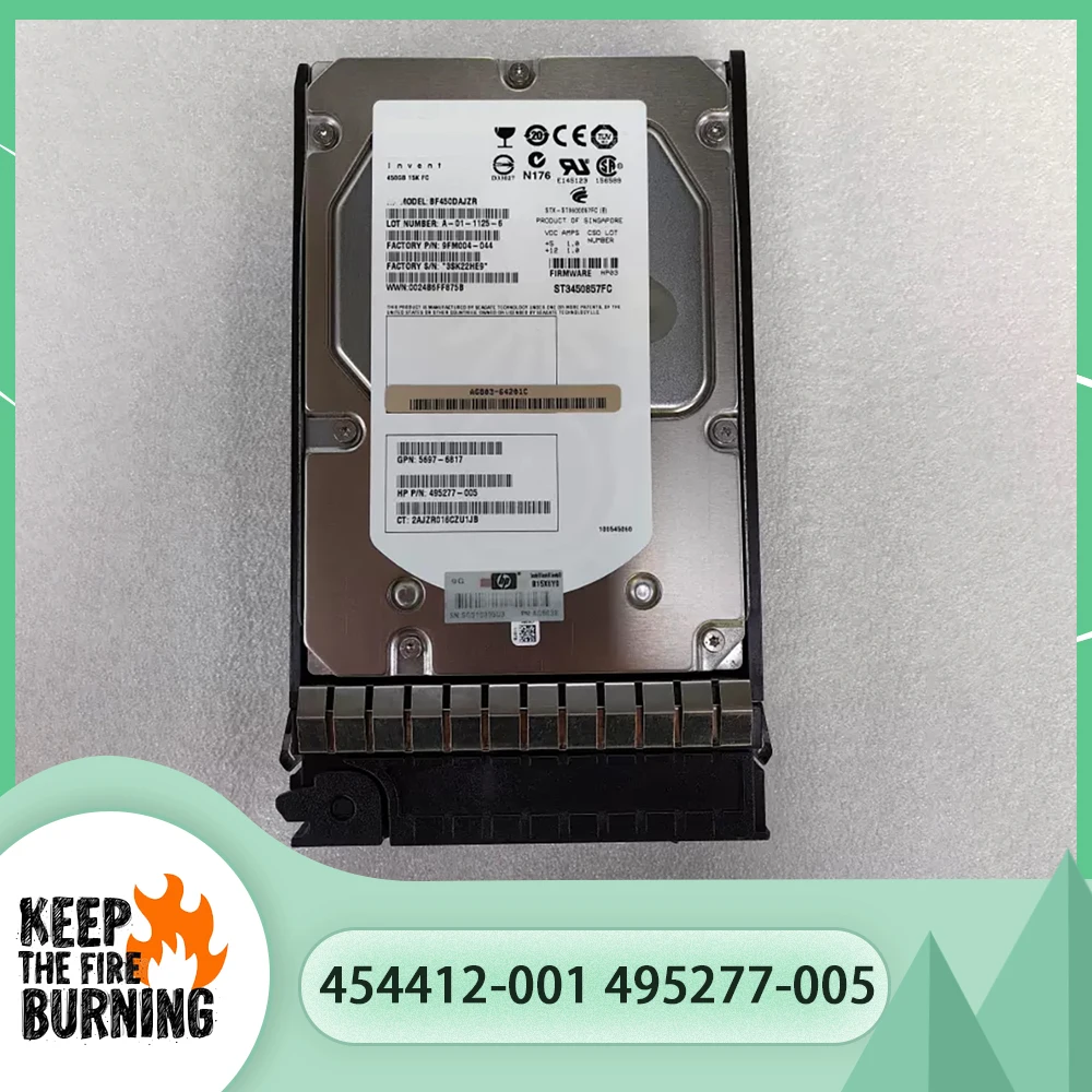 

For HP 454412-001 495277-005 AG803-64201C HDD 450G 15K FC EVA Hard Disk