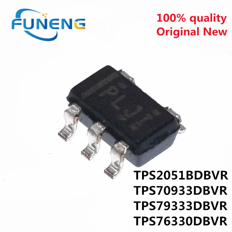 10pcs/lot TPS2051BDBVR TPS2051 PLJI SOT23-5 TPS70933DBVR TPS70933 SDG TPS79333DBVR TPS79333 TPS76330DBVR PBII Power switch IC