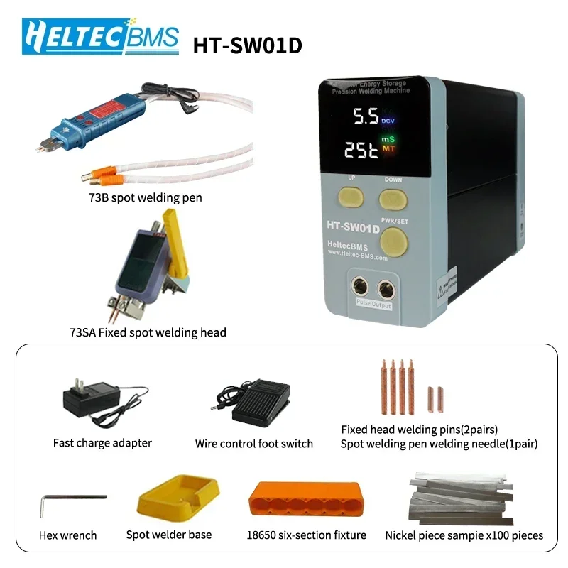 

NEW HT-SW01D 12KW Capacitor Storage Battery Spot Welding Machine/Portable Small DIY Spot Welder LED Digital Display 0.5mm thickn