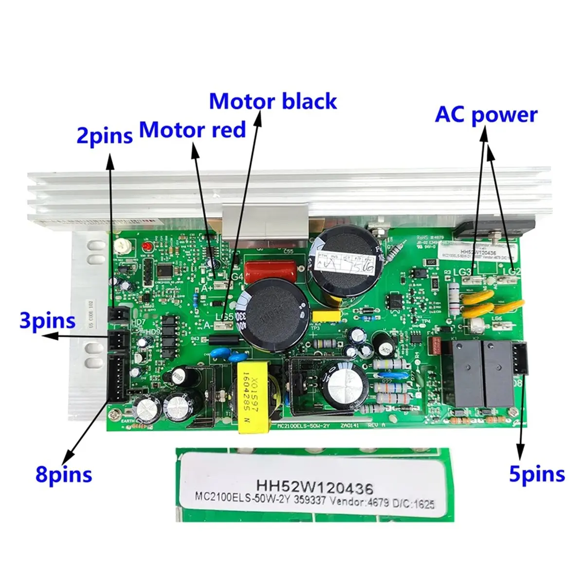 (BAAY) MC2100ELS 50W 2Y Treadmill Motor Controller 359337 for ICON PROFORM Nordic Track Treadmill Control Board Circuit Board
