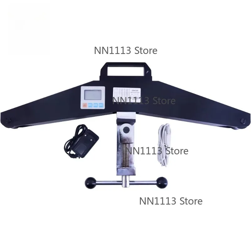 New ASZ-100KN Steel Rope Tension Meter 8 Ropes Measurement 100KN Max Load Elevator Rope Tensioner