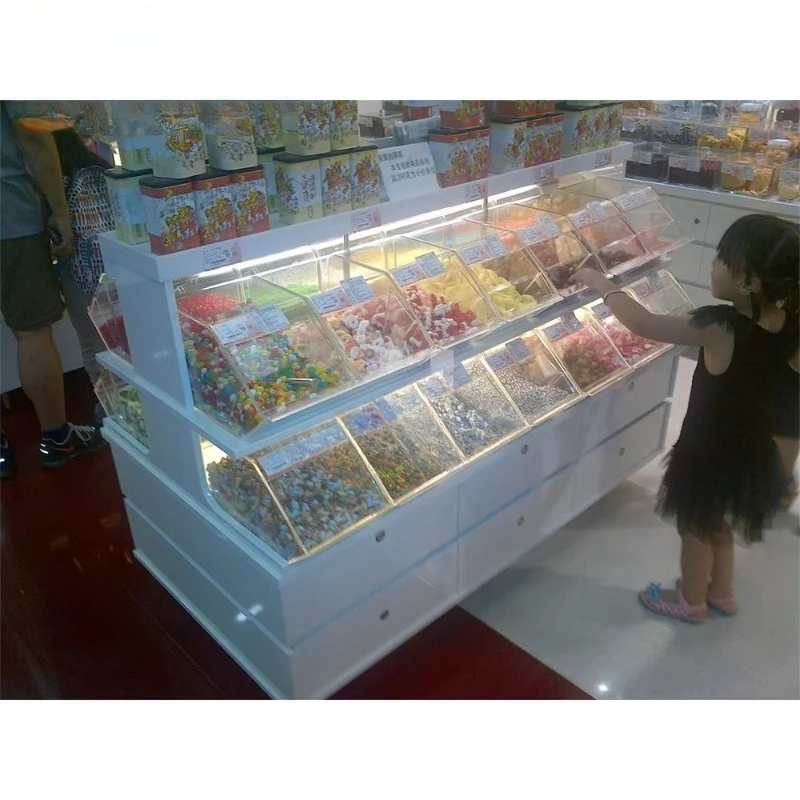 كاندي جندول الحلو عرض الرف الخشب حلوى السكر حامل عرض حالة عرض اسكيمو كاندي رفوف العرض #3