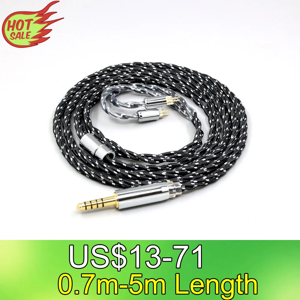 OCC Mixed OFC Twisting Nylon Earphone Cable For 0.78mm 2pin IEM BA Westone W4r UM3X UM3RC JH13 High Step LN008746