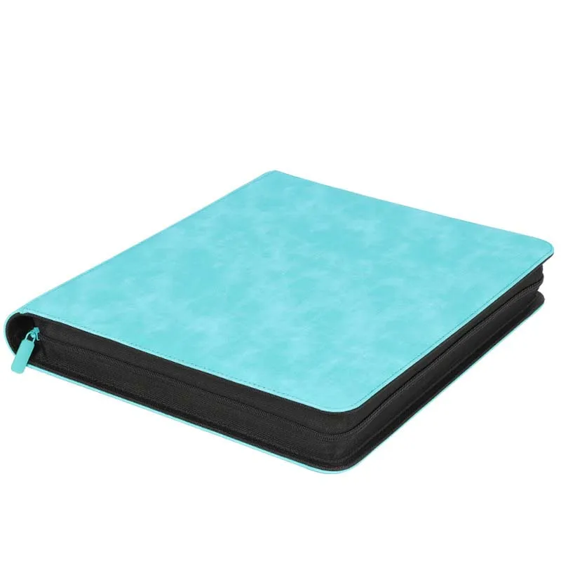 Álbum de carpetas, álbum de tarjetas con cargador superior de mezclilla personalizado, combinación de 9 bolsillos