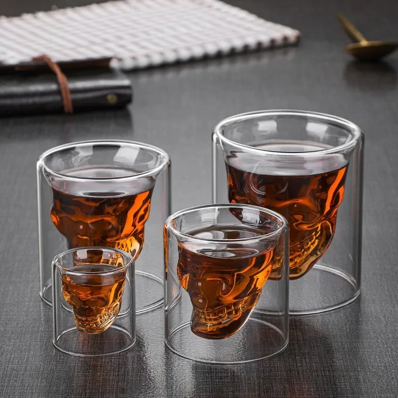 

Wine Cup Glasses Of Wine Crystal Cocktail Glasses Whisky Barware Beer Drinkware Drinking Coffee Mugs Double Bottom Mug Glass Cup