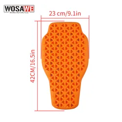 WOSAWE Armor Pads Shock Absorption Body Protector for Skating Motorcycle Biker Jackets Cycling Protection Riding