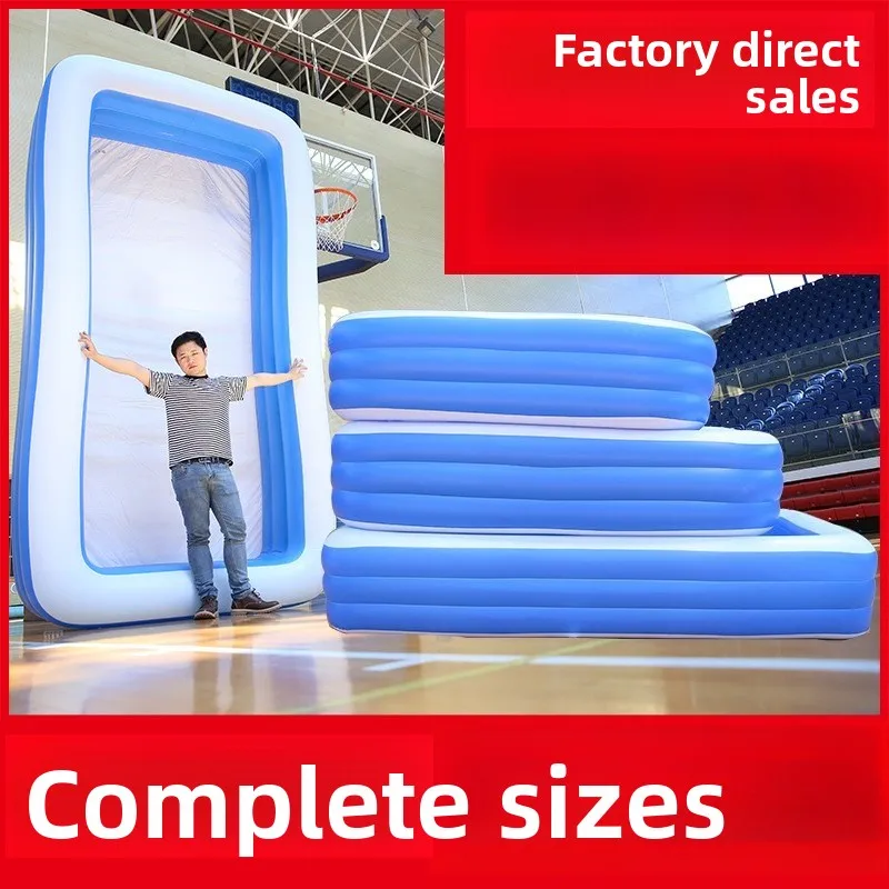 Inflatable Pool Family Use Portable Large Foldable Outdoor Kids Bath Trough Thickened Baby Bath Tub Water Pool Folding Bathtub