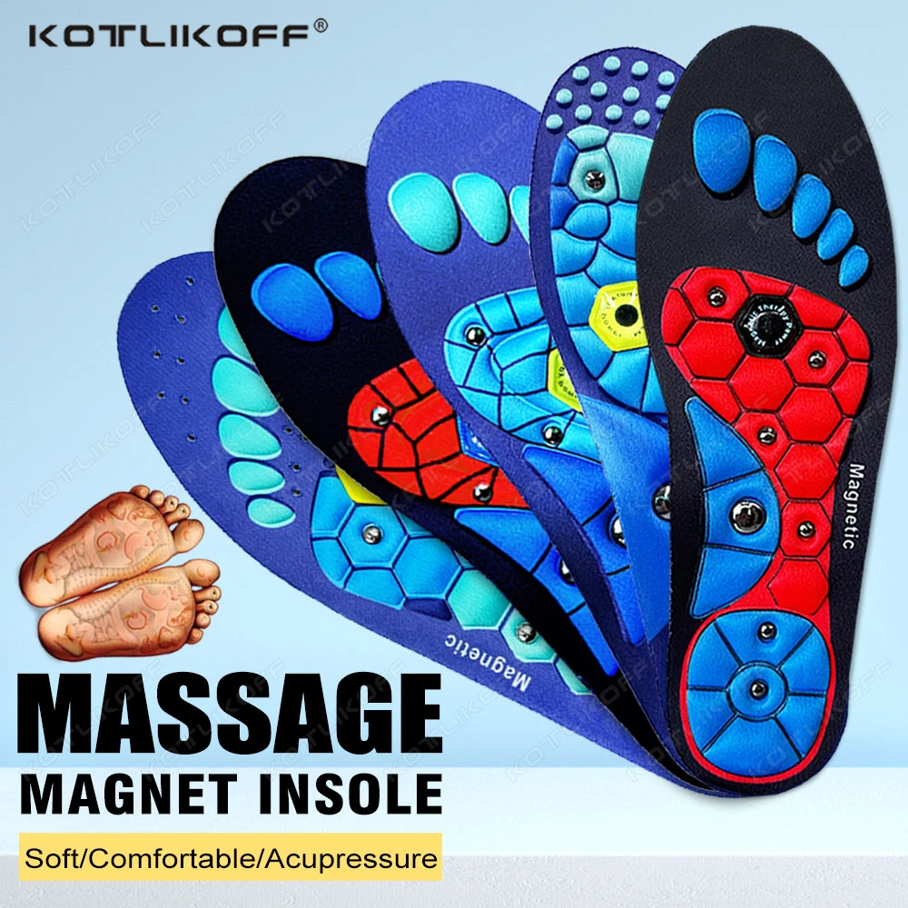 

Therapy Sports Insoles Massage Medical Magnetic Foot Weight Loss Slimming Acupressure Insole Anti-fatigue Health Care Shoe Pads