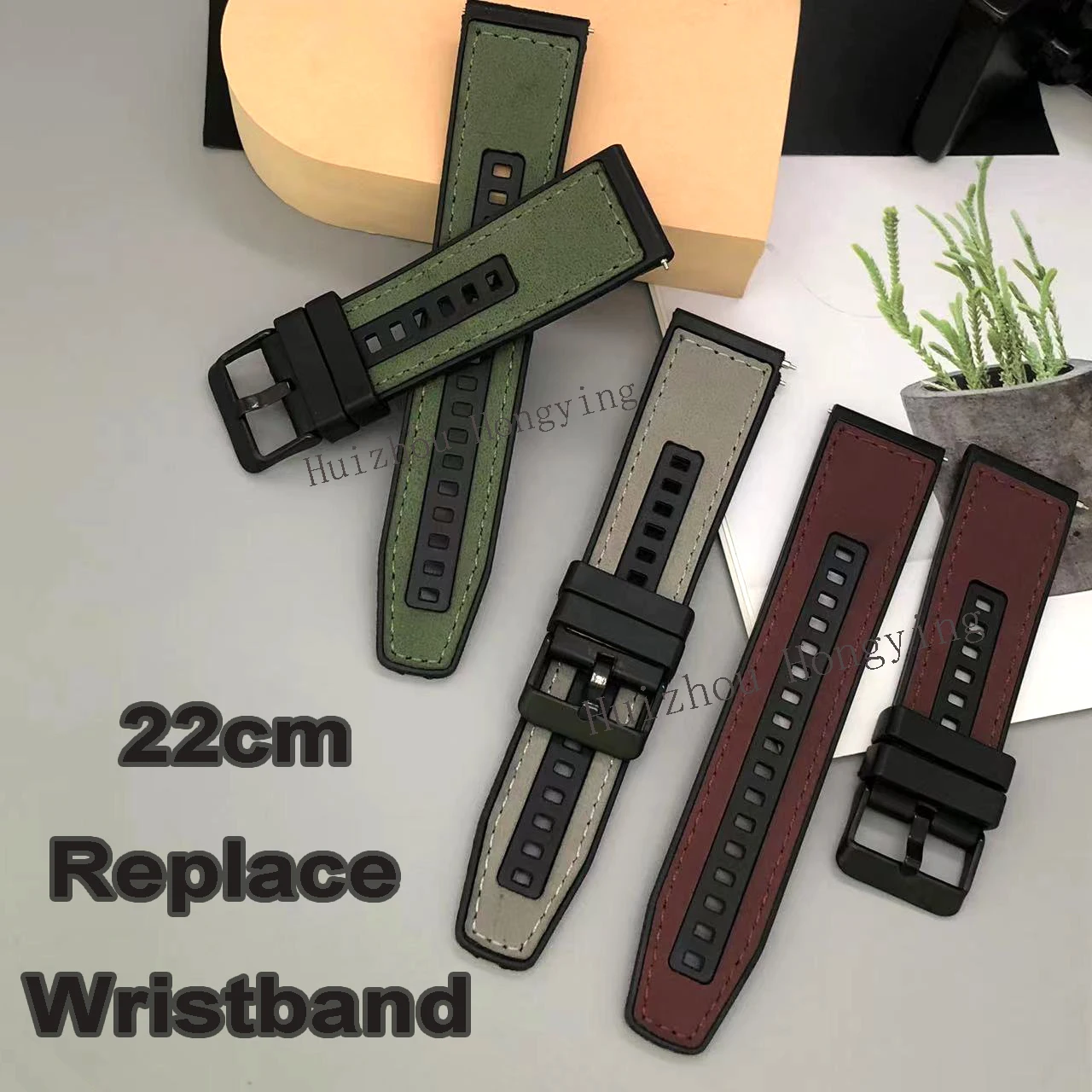 Para Zeblaze Vibe 7 Pro/Btalk correa de reloj pulsera para Zeblaze Beyond 2 Stratos2 22mm correa de cuero PU correa de reloj de repuesto