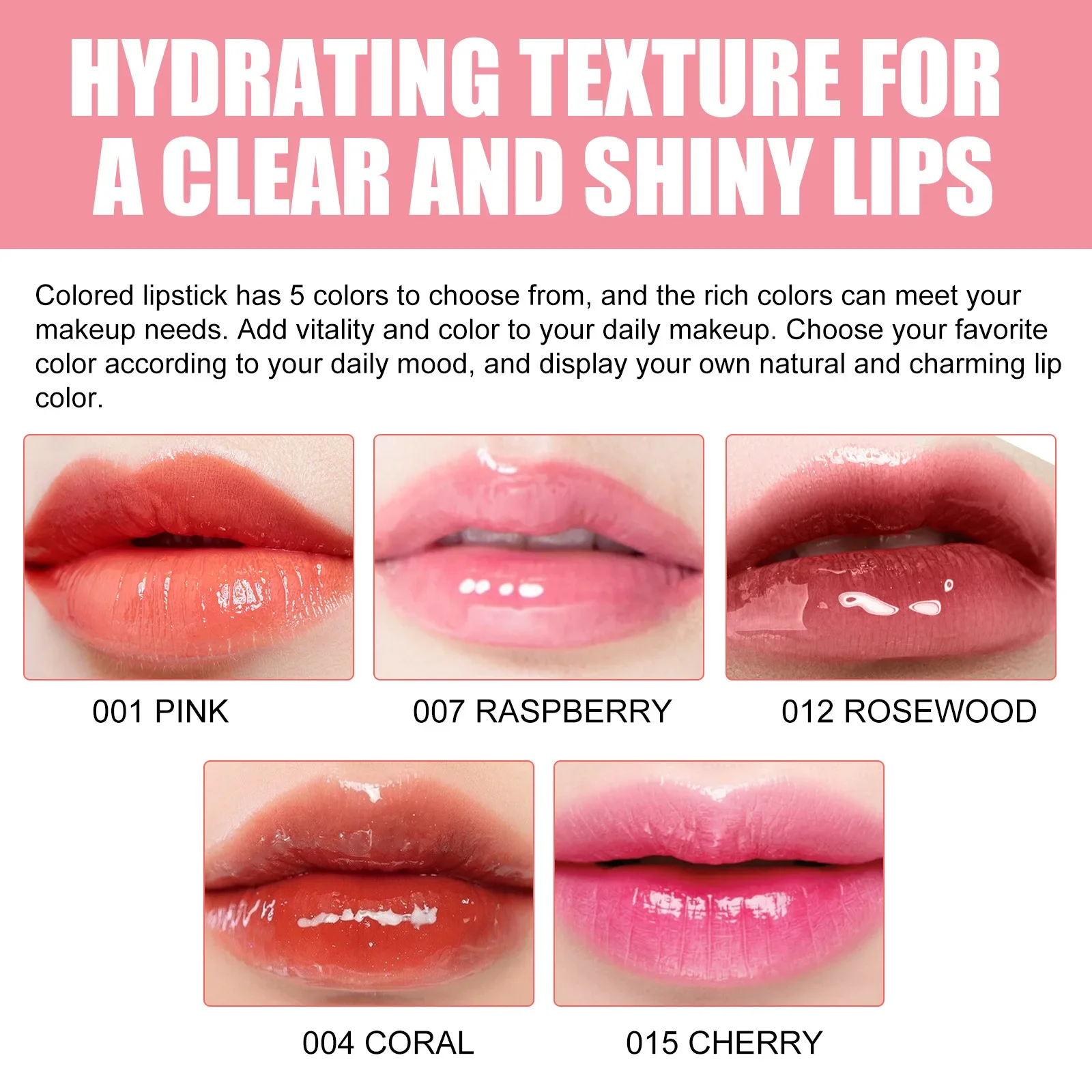 4 Kleuren Sexy Lip Olie Hydraterende Plumping Crystal Jelly Hydraterende Spiegel Lipgloss Geen Plakkerige Heldere Lip Voller Cosmetische Make-Up