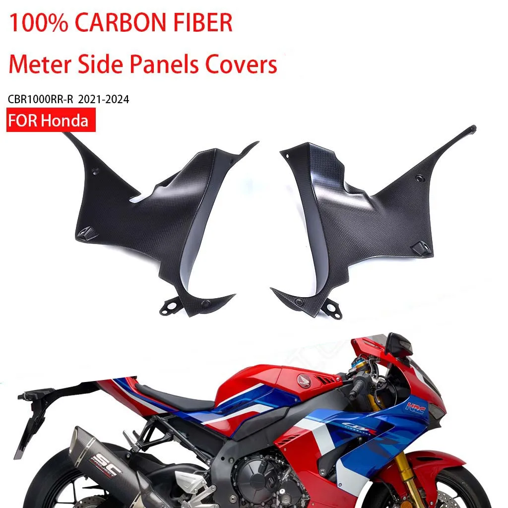 

Motorcycle For Honda CBR1000RR-R 2021-2024 100% Carbon Fiber Meter Side Panels Covers Fairing Kit Accessories Protector