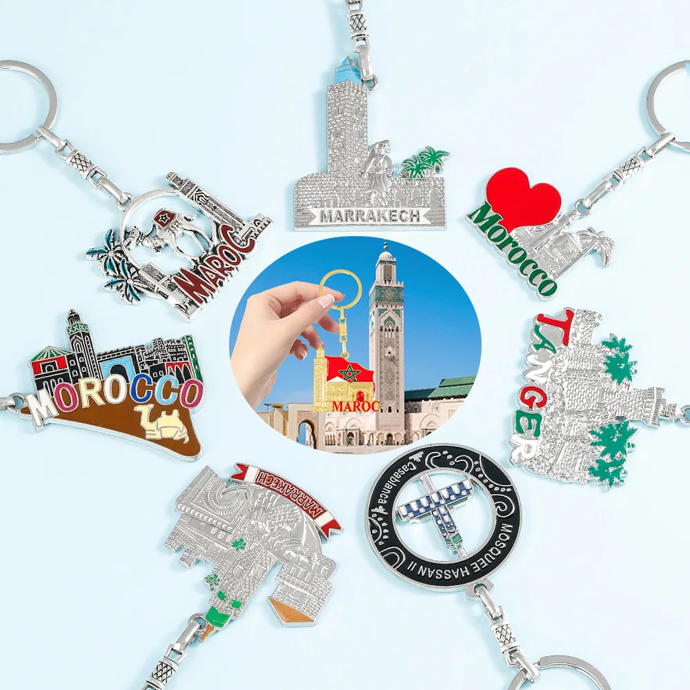 อุปกรณ์เสริมเครื่องประดับหยดน้ำมันโลหะผสมย้อนยุค DIY ของที่ระลึกสำหรับนักท่องเที่ยว อุปกรณ์เสริมพวงกุญแจ และเครื่องประดับเสื้อผ้าแฟชั่น