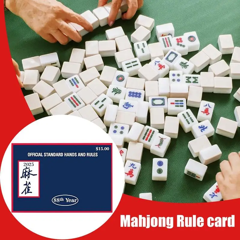 Mah Jongg League Cards Standard Official Mahjong Rules Scorekeeping Cards Hands Recording Sheets Mah Jongg League Scorecard