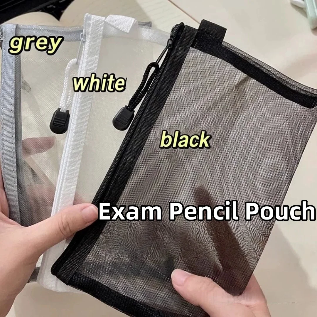 Taşınabilir Ofis Kırtasiye Kıl - Clear Mesh Pencil Pouch For Exam incelemesi ve fiyatı