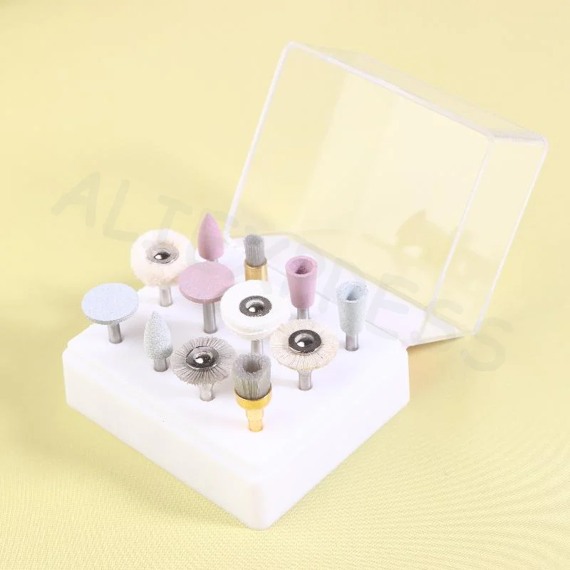 12 PCS Achieve High-gloss Polishing With Polishing Paste Upgraded Silicone And Brush Grinding Head Mixed Polishing Set