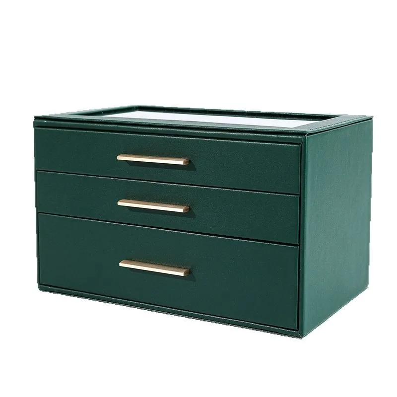 

Jewelry box exquisite high-end large-capacity jewelry necklace storage box anti-oxidation birthday gift