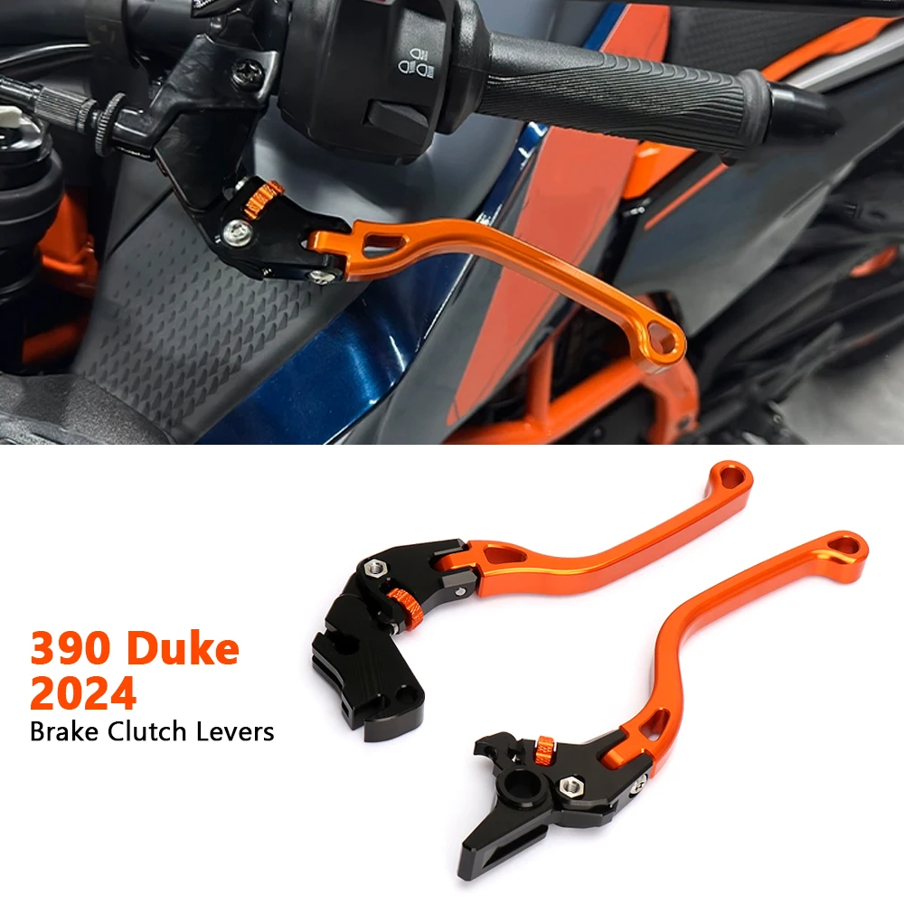 

For Duke390 DUKE 390 390 Duke 2024 2025 Motorcycle Accessories CNC Aluminum Brake Clutch Levers Adjustable Set