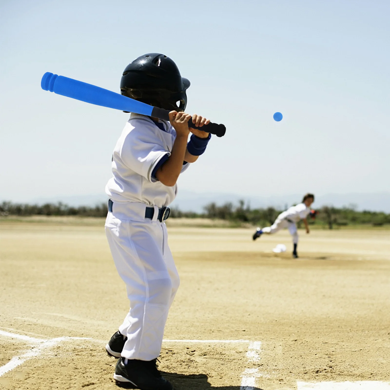 Super Safe Baseball Bat with Baseball Toy Set for Children Age 3 to 5 Years Old (Blue) Children baseball set