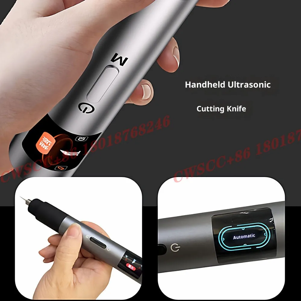 40KHz Ultrasonic Cutter FS-F1 Portable Handheld Power Tool for Plastic Nozzle, Resin and Carbon Fiber Cutting and Hand Engraving